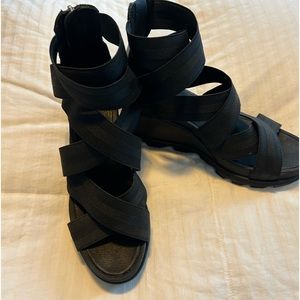Sorel wedged sandals